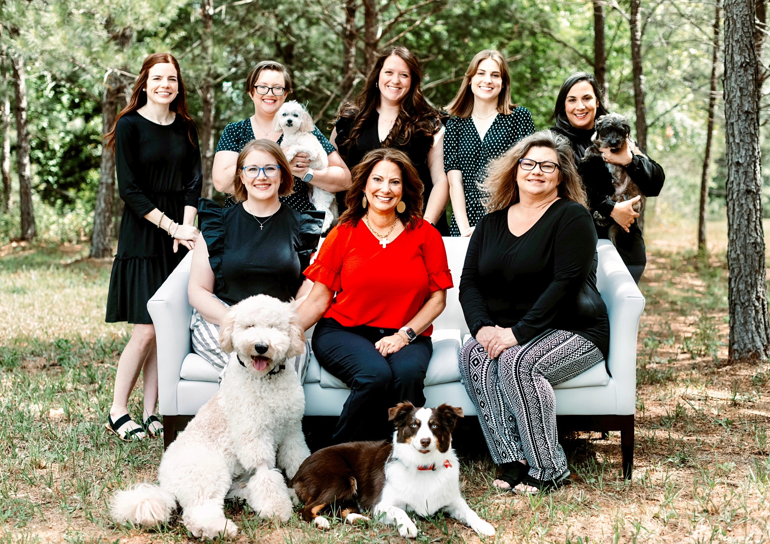 Group pic with pets Accounting Firm, Warner Robins, GA
